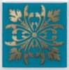 Плитка Керама Марацци Клемансо Вставка Бирюзовый 4.9x4.9 см, поверхность глянец