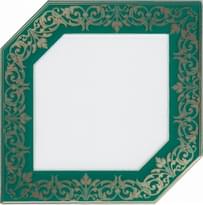 Плитка Керама Марацци Клемансо Декор Зеленый 15x15 см, поверхность глянец