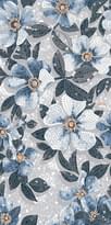 Плитка Керама Марацци Ковры Розелла Синий Декорированный Лаппатированный 119.5x238.5 см, поверхность матовая