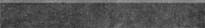 Плитка Керама Марацци Королевская Дорога Плинтус Черный Обрезной 9.5x60 см, поверхность матовая