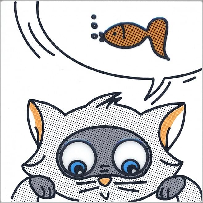 Керама Марацци Кошки Мышки Декор Рыбка 20x20
