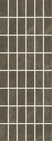 Плитка Керама Марацци Лирия Декор Коричневый Мозаичный 15x40 см, поверхность глянец
