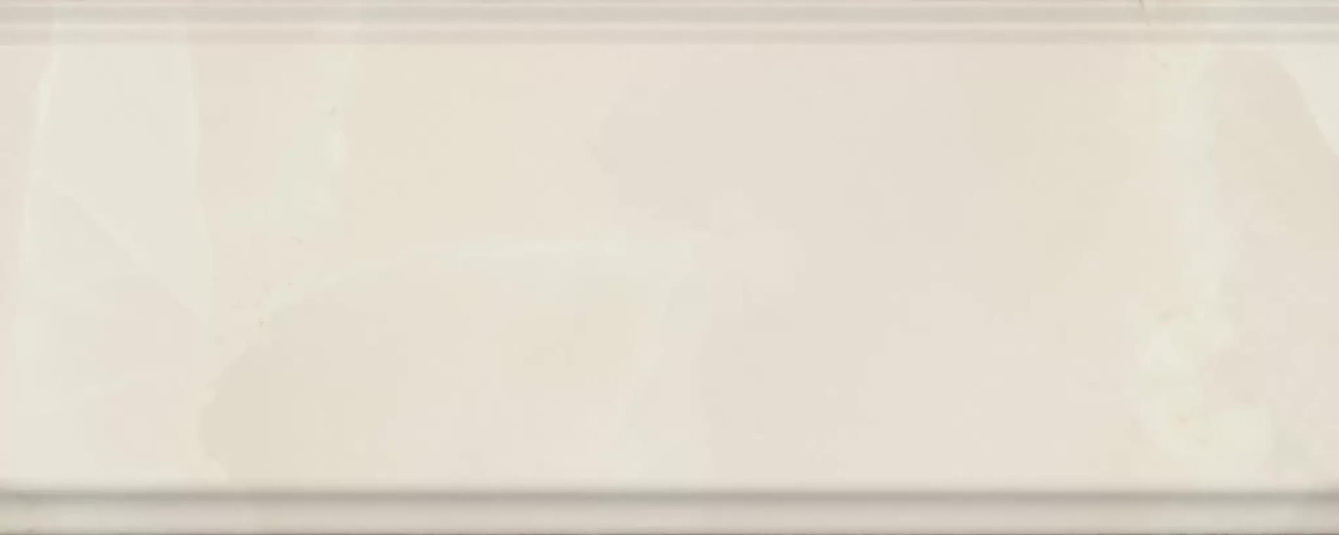 Плитка Керама Марацци Махкама Бордюр Бежевый Светлый Глянцевый Обрезной 12x30 см, поверхность глянец