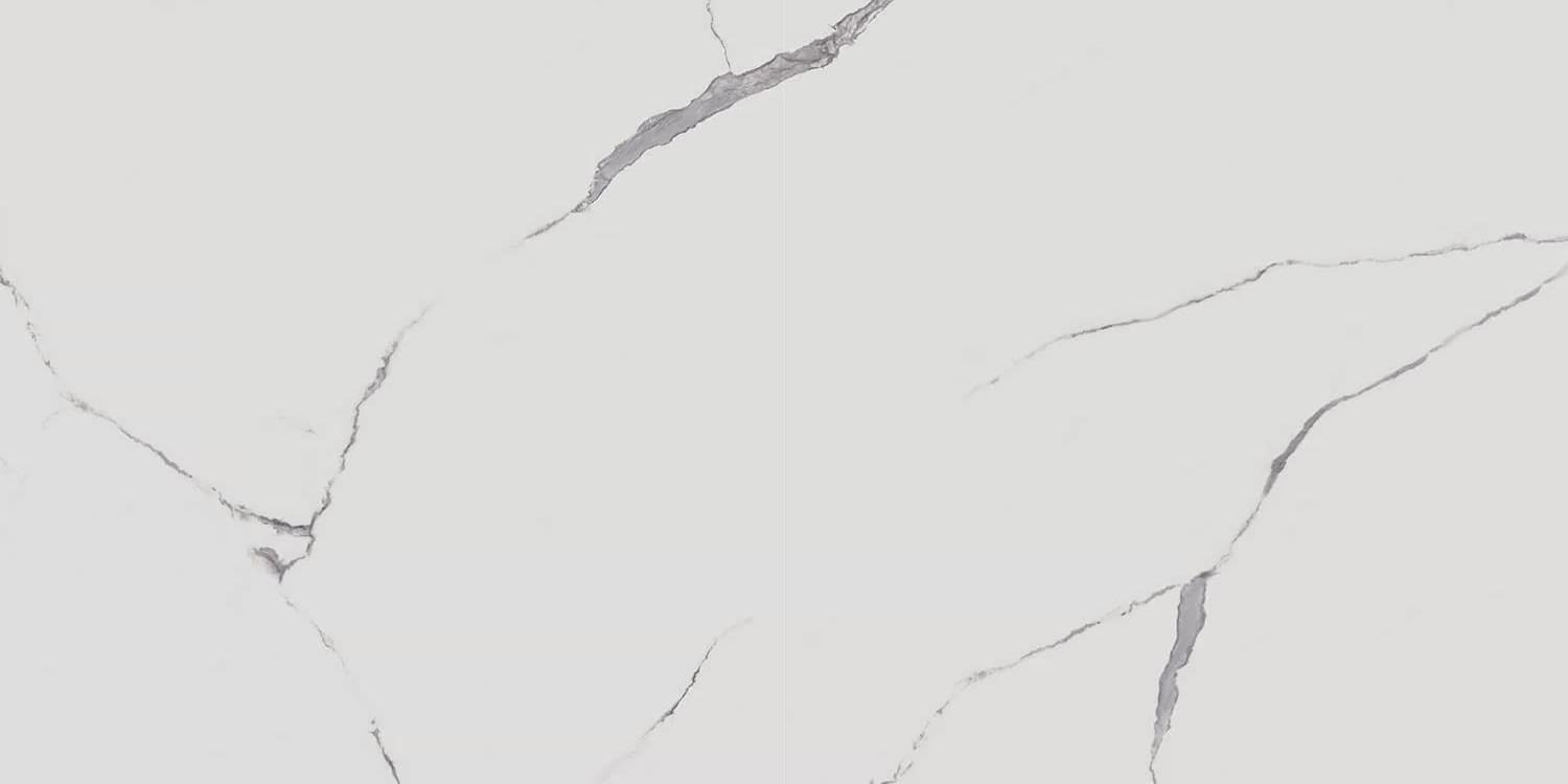 Керама Марацци Монте Тиберио Белый Лаппатированный Обрезной 80x160