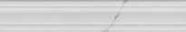 Плитка Керама Марацци Монте Тиберио Бордюр Багет Белый Глянцевый Обрезной 7.3x40 см, поверхность глянец