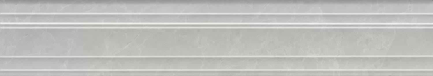 Керама Марацци Монте Тиберио Бордюр Багет Серый Глянцевый Обрезной 7.3x40