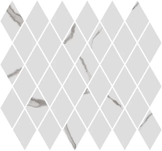 Керама Марацци Монте Тиберио Декор Мозаичный Белый Глянцевый 35x37.5