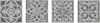 Плитка Керама Марацци Парнас Вставка Серый Лаппатированный 9.5x9.5 см, поверхность полированная