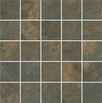 Плитка Керама Марацци Рамбла Декор Коричневый Мозаичный 25x25 см, поверхность матовая