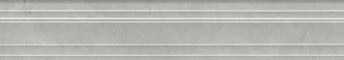 Керама Марацци Риальто Бордюр Багет Серый Светлый Глянцевый Обрезной 7.3x40