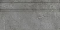 Плитка Керама Марацци Риальто Плинтус Серый Тёмный Глянцевый Обрезной 20x40 см, поверхность глянец