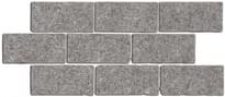 Плитка Керама Марацци Роверелла Бордюр Пепельный Мозаичный 14.7x34.5 см, поверхность матовая