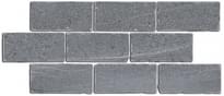 Плитка Керама Марацци Роверелла Бордюр Серый Мозаичный 34.5x14.7 см, поверхность матовая