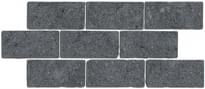 Плитка Керама Марацци Роверелла Бордюр Серый Темный Мозаичный 14.7x34.5 см, поверхность матовая