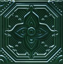 Плитка Керама Марацци Салинас Декор Зеленый 15x15 см, поверхность глянец