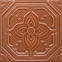Плитка Керама Марацци Салинас Декор Оранжевый 15x15 см, поверхность глянец