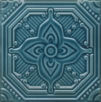 Плитка Керама Марацци Салинас Декор Синий 15x15 см, поверхность глянец