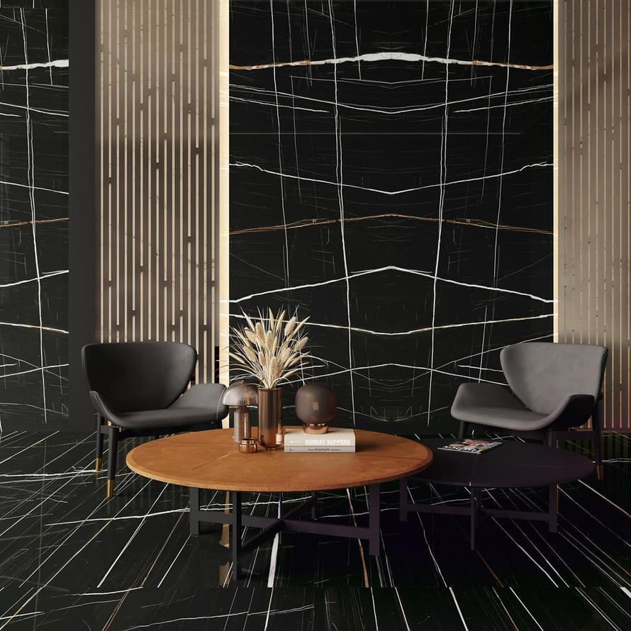 керамогранит фабрики Керама Марацци коллекция Сахара Блэк