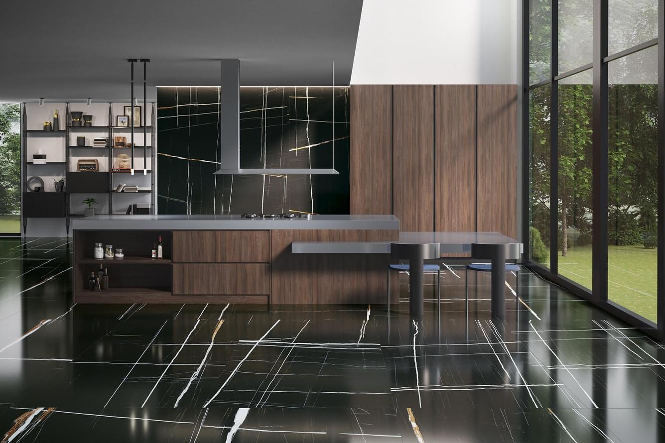 керамогранит фабрики Керама Марацци коллекция Сахара Блэк