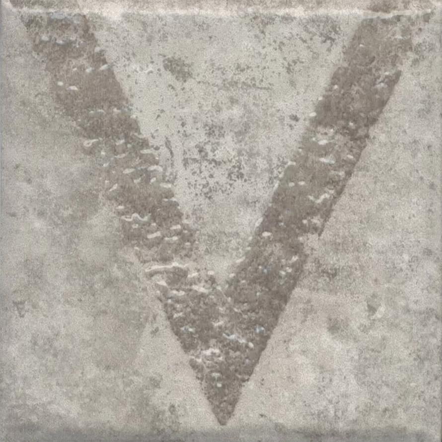 Плитка Керама Марацци Спартель Декор 1 Серый Матовый 9.8x9.8 см, поверхность матовая