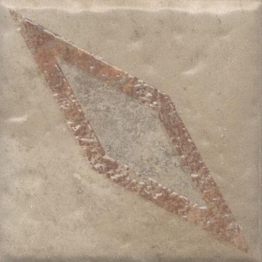 Плитка Керама Марацци Спартель Декор 2 Бежевый Матовый 9.8x9.8 см, поверхность матовая