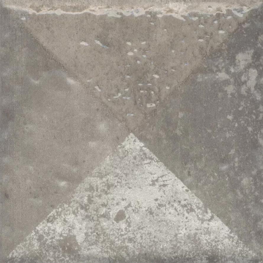 Плитка Керама Марацци Спартель Декор 4 Серый Матовый 9.8x9.8 см, поверхность матовая