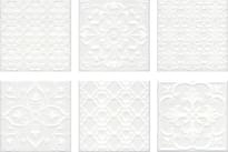 Плитка Керама Марацци Суррей Белый 20x20 см, поверхность глянец, рельефная