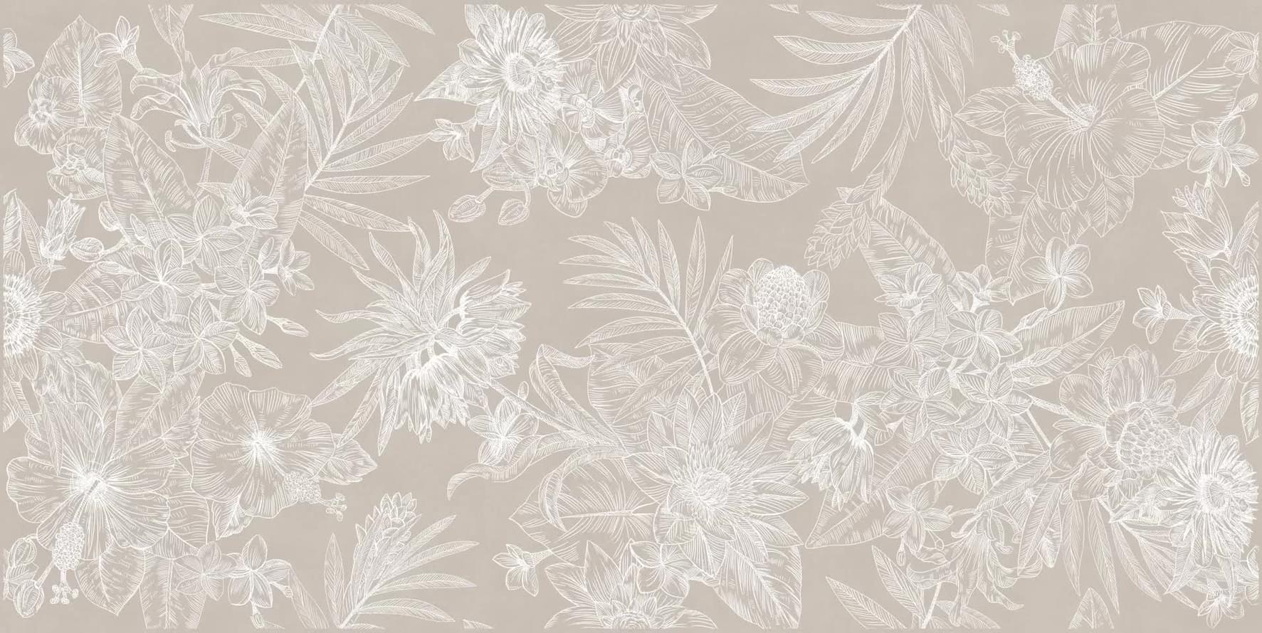 Плитка Керама Марацци Таделакт Декор Бежевый Светлый Матовый Обрезной 60x119.5 см, поверхность матовая