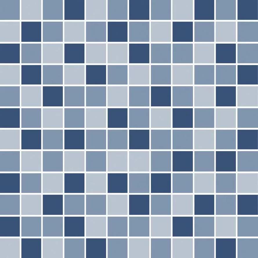 Плитка Керама Марацци Темари Декор Мозаичный Микс Синий Матовый 29.8x29.8 см, поверхность матовая