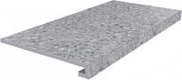 Плитка Керама Марацци Терраццо Ступень Клееная Серый 33x60 см, поверхность матовая