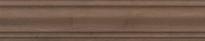 Плитка Керама Марацци Тровазо Плинтус Коричневый Матовый 8x39.8 см, поверхность матовая