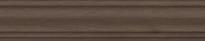 Плитка Керама Марацци Тровазо Плинтус Коричневый Тёмный Матовый 8x39.8 см, поверхность матовая