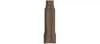 Плитка Керама Марацци Тровазо Угол Внутренний Коричневый Матовый 8x2.4 см, поверхность матовая