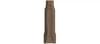 Плитка Керама Марацци Тровазо Угол Внутренний Коричневый Светлый Матовый 8x2.4 см, поверхность матовая