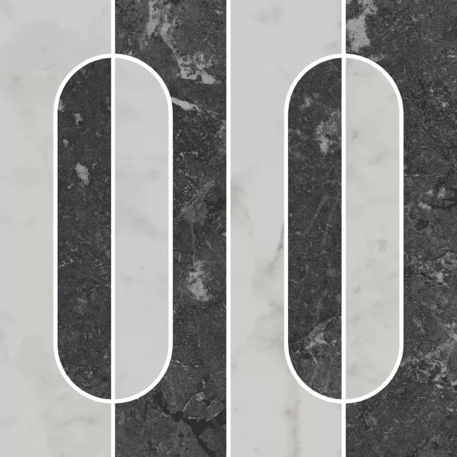 Плитка Керама Марацци Тубкаль Декор Наборный Матовый Обрезной 30x30 см, поверхность матовая