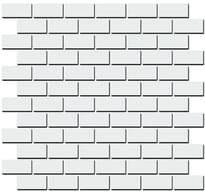 Плитка Керама Марацци Турнон Декор Белый Матовый Мозаичный 32x30 см, поверхность матовая