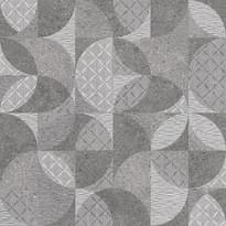 Плитка Керама Марацци Фондамента Серый Декорированный Обрезной 60x60 см, поверхность матовая