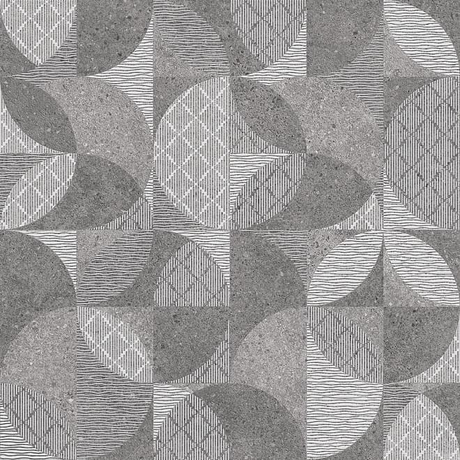 Керама Марацци Фондамента Серый Декорированный Обрезной 60x60