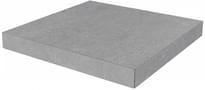 Плитка Керама Марацци Фондамента Ступень Угловая Клееная Серый Светлый 33x33 см, поверхность матовая