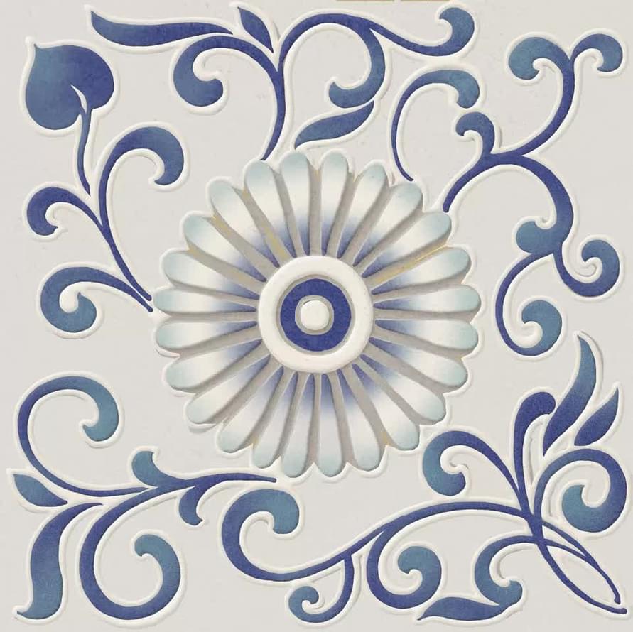 Плитка Керама Марацци Шавен Декор 6 Матовый 20x20 см, поверхность матовая