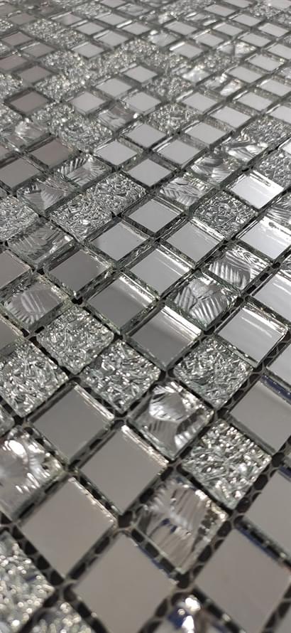 стекло фабрики Керамоград коллекция Зеркальная Мозаика