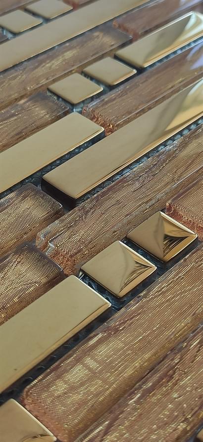 микс фабрики Керамоград коллекция Интерьерная Ленточная Мозаика