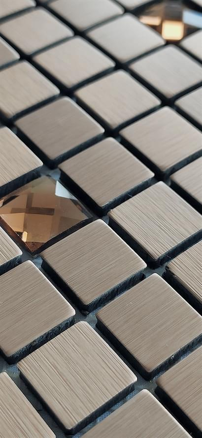 микс фабрики Керамоград коллекция Мозаика Алюминиевая