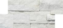 Плитка Сланец Modern Кварцит Белый Inside 18x35 см, поверхность матовая, рельефная