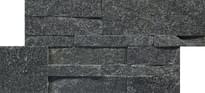 Плитка Сланец Modern Кварцит Черный 18x35 см, поверхность матовая, рельефная