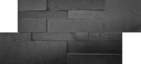 Плитка Сланец Modern Сланец Черный 18x35 см, поверхность матовая, рельефная
