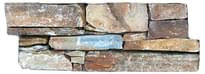 Плитка Сланец Грубый Камень Кварцит Бежевый 20x55 см, поверхность матовая, рельефная