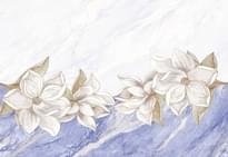 Плитка Тянь-Шань Нимфа Декор Цветы Сиреневый 30x45 см, поверхность глянец
