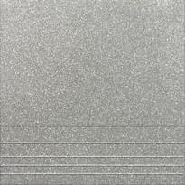 Плитка Уральский Гранит Ступени Серый Соль-Перец 30x30 см, поверхность матовая, рельефная